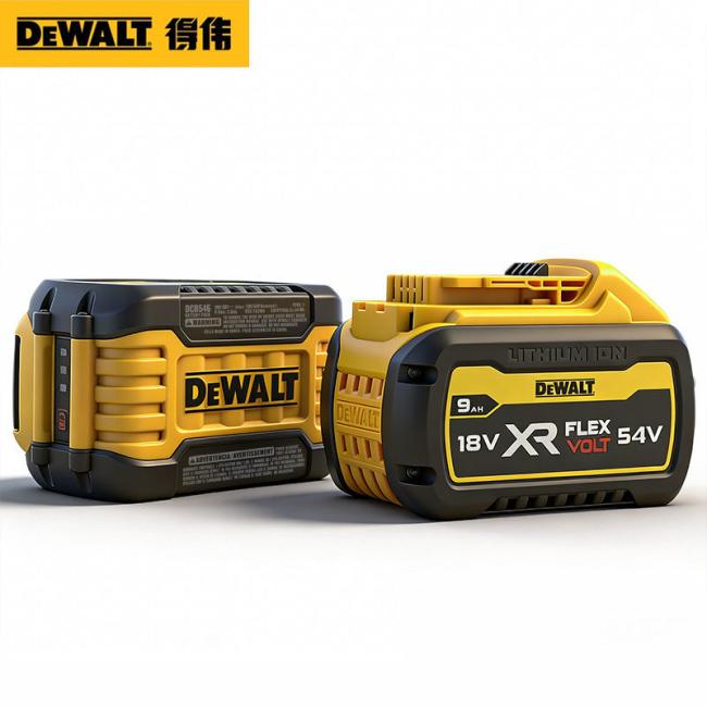 DEWALT DCB546 battery connection interface and mounting mechanism