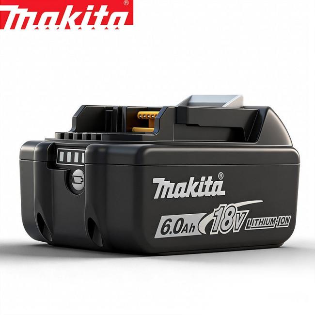 Makita BL1850B battery side view and connection interface