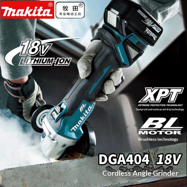 Makita DGA404 Angle Grinder with accessories