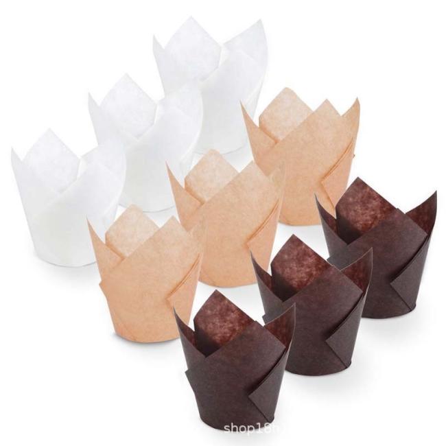 Disposable Custom Paper Cake Cups High Temperature Paper Cupcakes