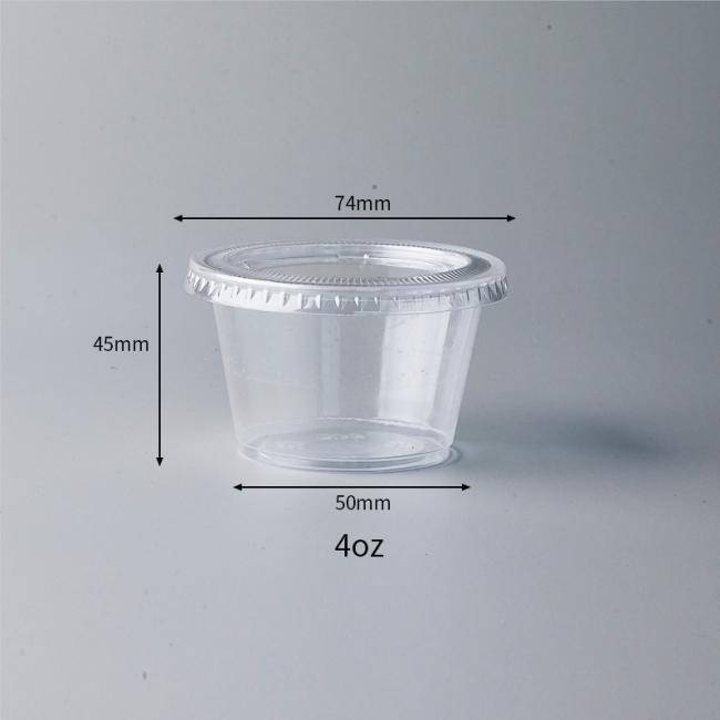 2oz/2.5oz/3.25oz/4oz Plastic Cup Disposable Plastic Container