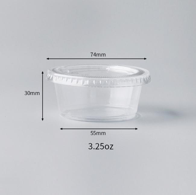 2oz/2.5oz/3.25oz/4oz Plastic Cup Disposable Plastic Container