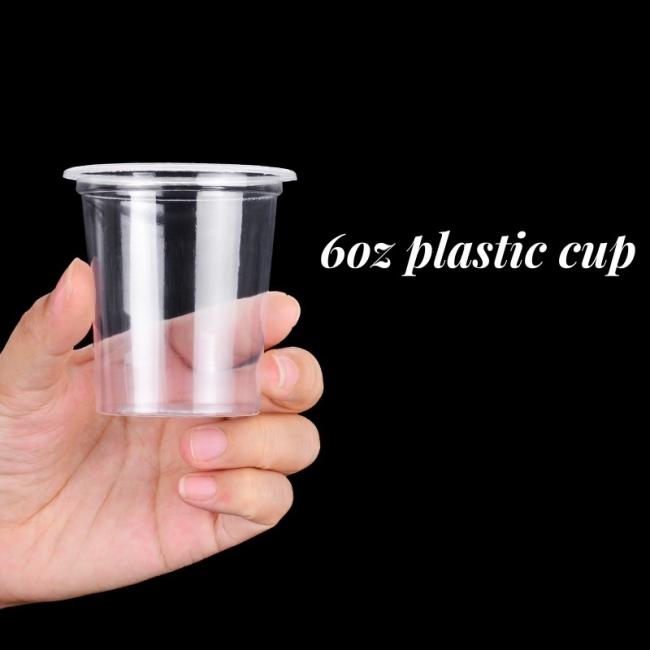 Custom Size and Logo Transparent Pet Disposable Cold Drinking 16oz Plastic Cups with Dome and SIP Lid