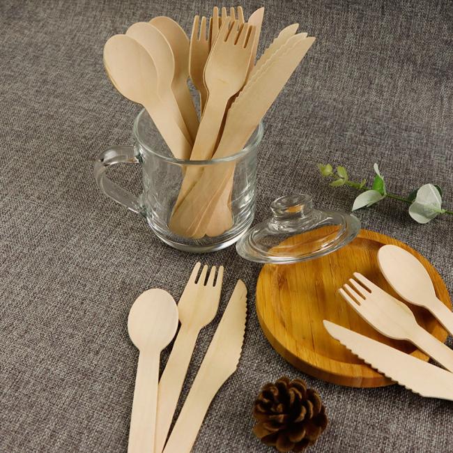 Food Grade and Eco-Friendly Disposable Wooden Tableware High Quality Wooden Spoon