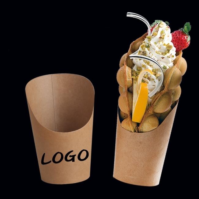 Eco Friendly12oz Kraft Paper French Potato Chips Box Fast Food Paper Cup