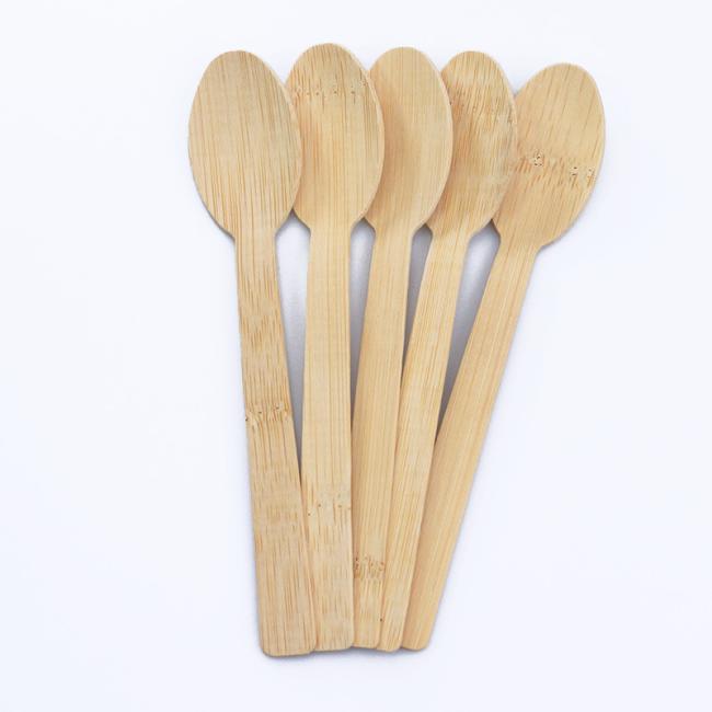 Bamboo Tableware Biodegradable Disposable Bamboo Fork Spoon Knife