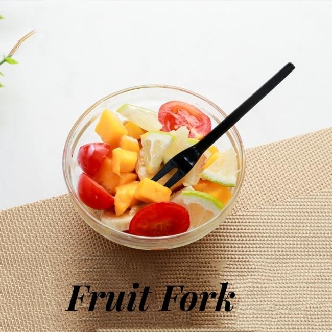 Disposable Plastic Fork for Food Fruit Cake for Party Decoration