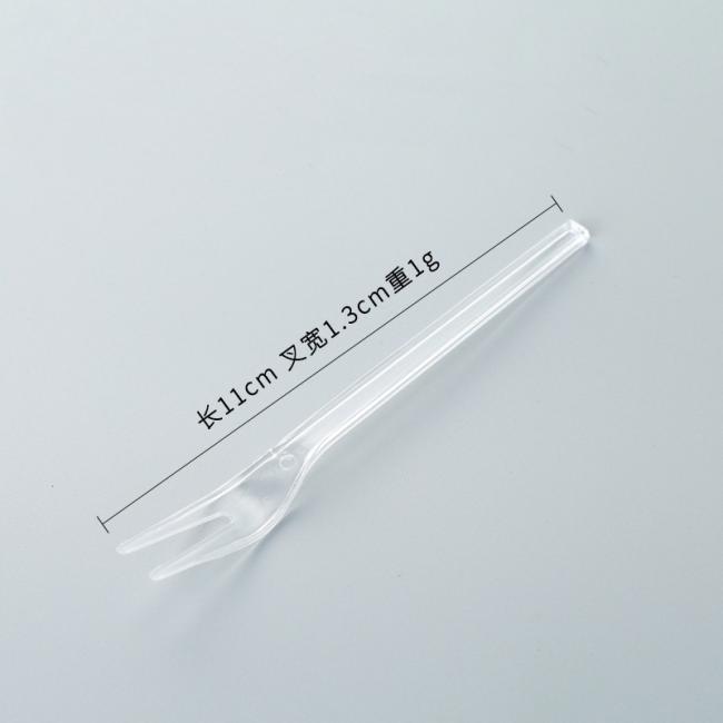 Disposable Plastic Fork for Food Fruit Cake for Party Decoration