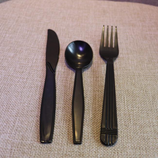Disposable Grease-Proof Biodegradable Plastic Knife Fork Spoon
