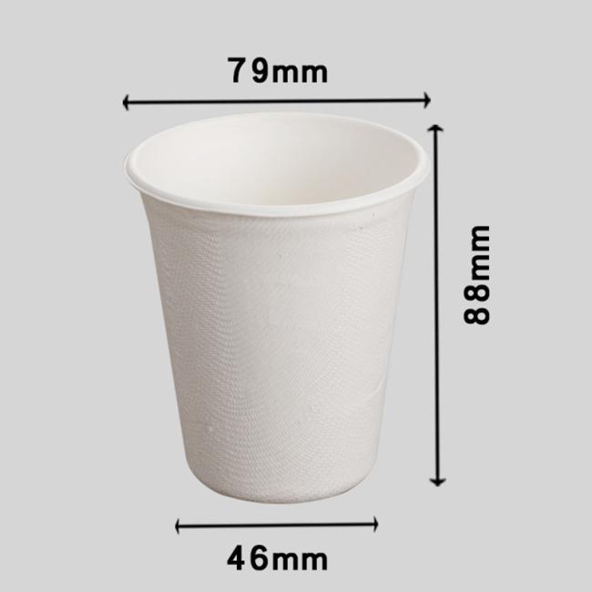 Biodegradable Sugarcane Bagasse Coffee Cups for Cold or Hot Drinking