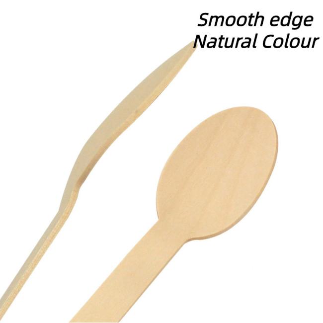 Competetive Price Disposable 1.5g Food-Contacting Grade Biodegradable Eco-Friendly Wooden Fork Knife Spoon