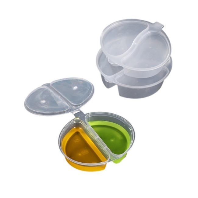 SGS Proved Product Disposable Transparent Perfect Sealed Plastic Cup Sauce Cup with Lid Packaging Box