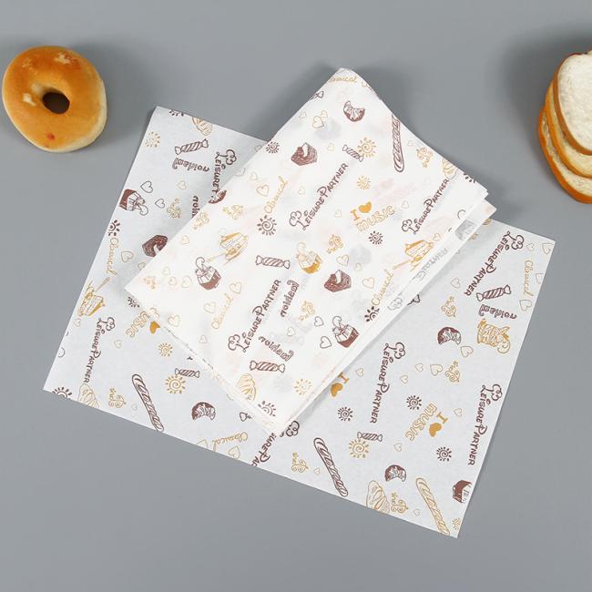 Disposable Sandwich Packaging Paper, Food Oil Proof Paper