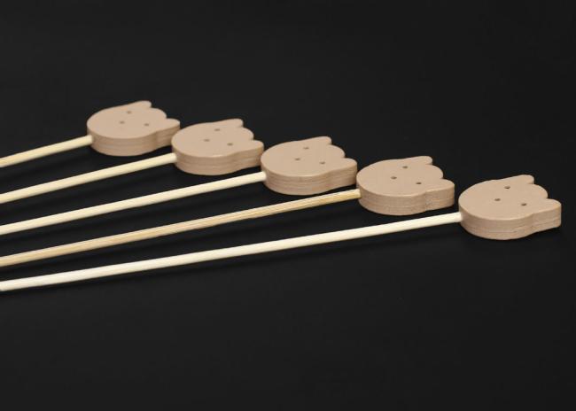 7cm/9cm/10cm/12cm/15cm/18cm Bamboo Sticks Cute Disposable Fruit Sticks