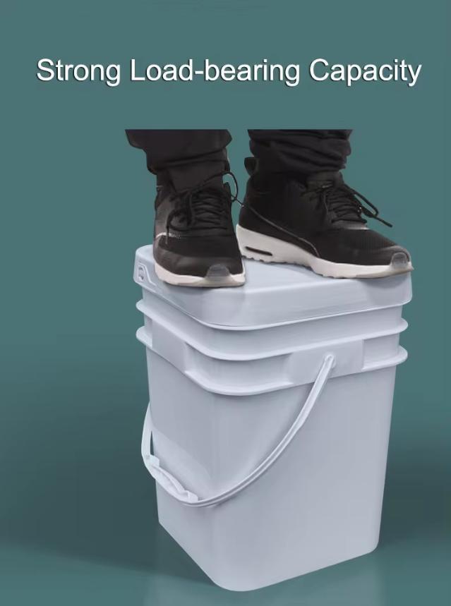 Manufactures Bucket Plastic with Lid Empty Square Bucket