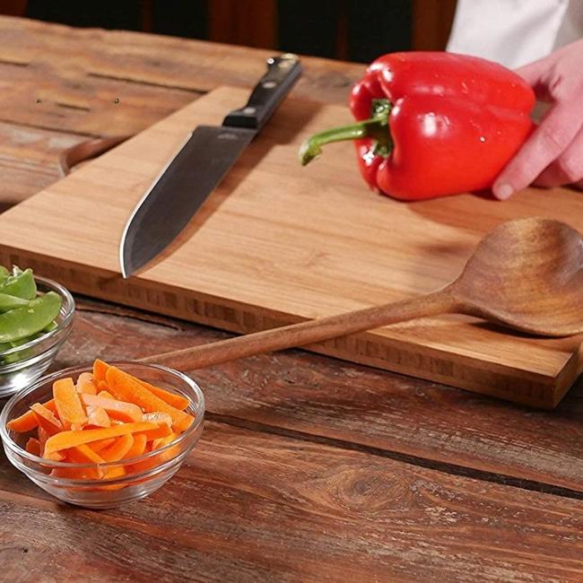 Wholesale Custom Wooden Cooking Tools Spoon Spatula Acacia Laddles Bamboo Utensils Sets