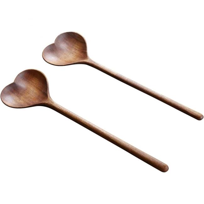 Wholesale Custom Wooden Cooking Tools Spoon Spatula Acacia Laddles Bamboo Utensils Sets