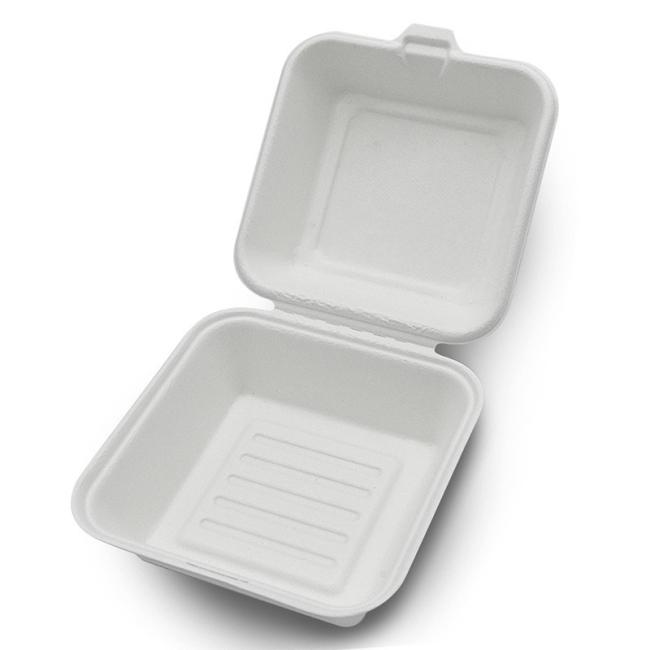 100% Compostable Disposable Bagasse Lunch Box Take out Food Containers