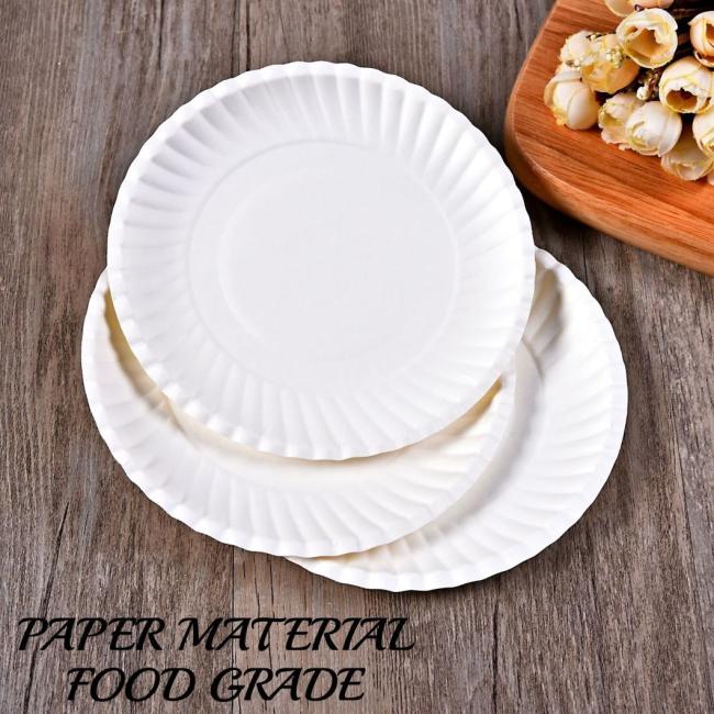 Customized Disposable Paper Plate Customize High Quality Takeaway Plates