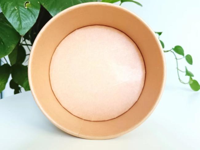 Disposable Take Away Kraft Paper 1100ml Paper Salad Bowl