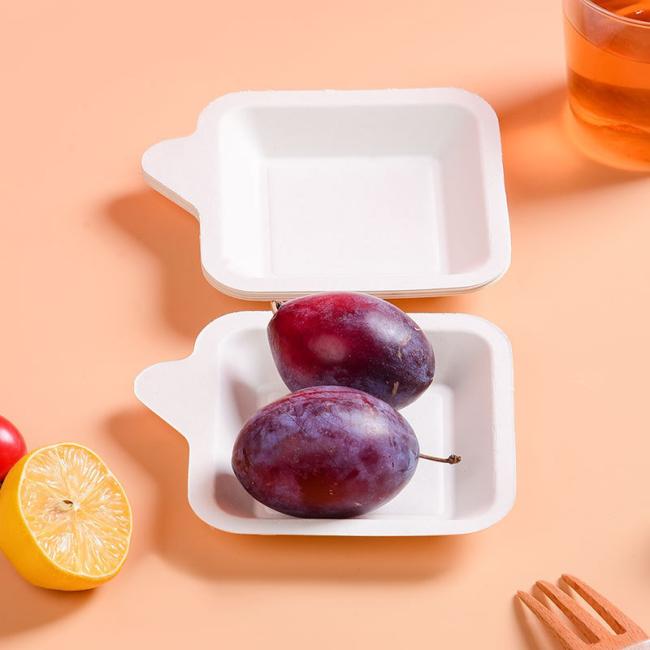 Biodegradable Tableware Disposable Paper Plates for Cake/ Fruit/ Salad