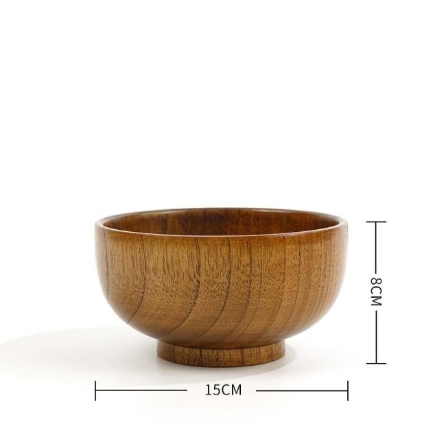 Eco Friendly Wooden Tableware Wholesale Natural Wooden Bowls for Family/ Reaturant