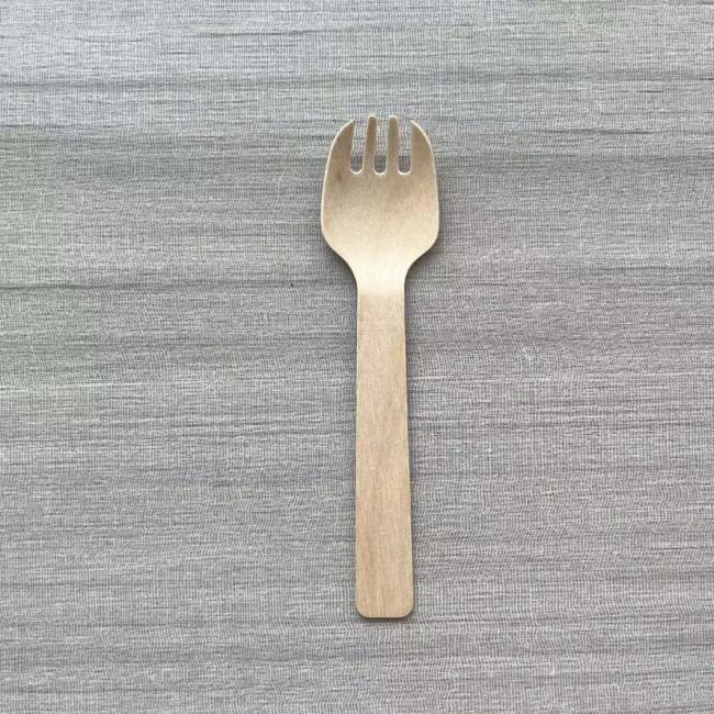 Eco-Friendly Small Bamboo Spoon Cutlery Biodegradable Disposable Customized Logo Printed Mini Wooden Spoon for Ice Cream