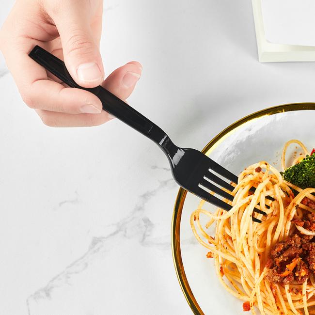 Disposable PLA Plastic 100% Biodegradable Utensils Compostable Bio Based Degradable Knives Spoons Forks