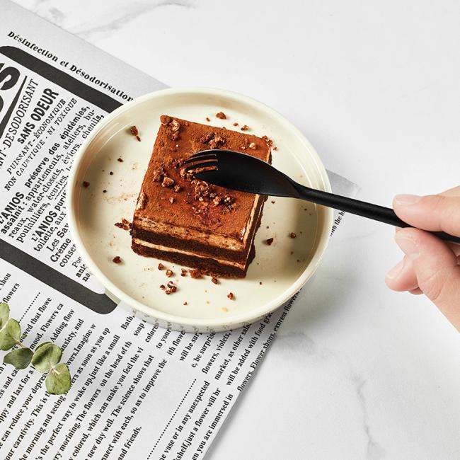 Disposable PLA Plastic 100% Biodegradable Utensils Compostable Bio Based Degradable Knives Spoons Forks