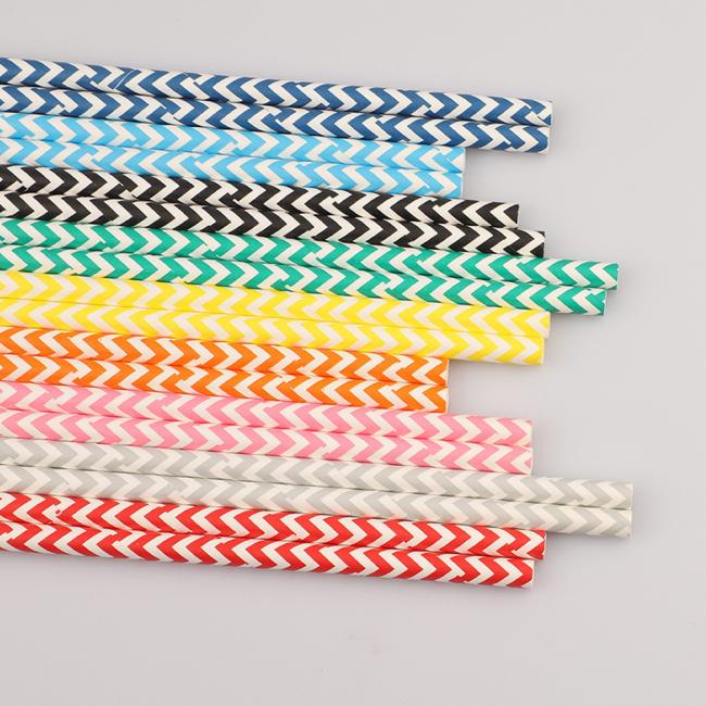Colorful Biodegradable and Eco Friendly Paper Straws