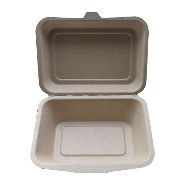 7X5 Inch Biodegradable Lunch Box, Disposable Environmentally Friendly Lunch Box