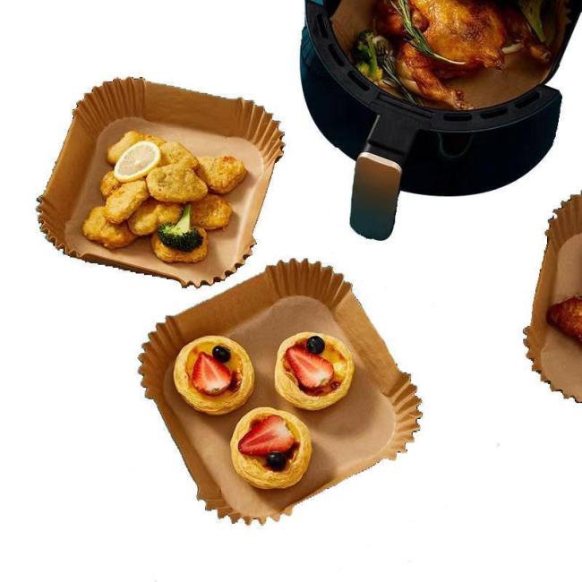 Factory Sale Custom Oil Proof Air Fryer Paper Liner Kitchen Cooking Parchment Paper Baking Paper Liner