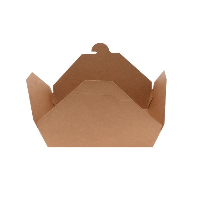 Customized Disposable Takeaway Take out Kraft Food Paper Box Dinner Lunch Packaging Box