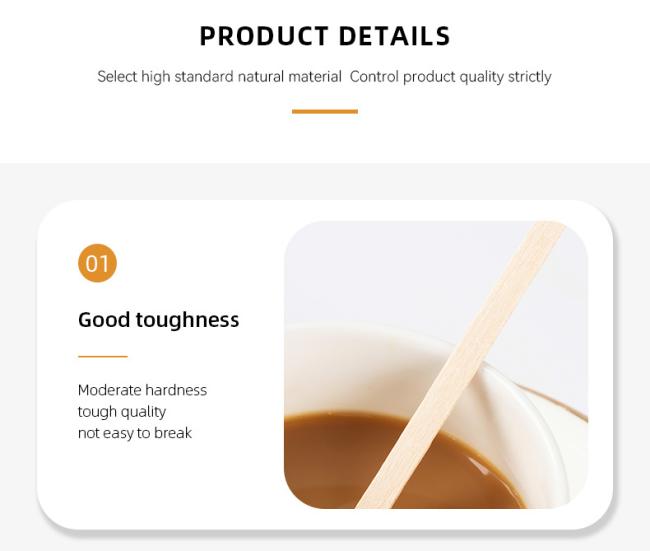 Environmentally Friendly Biodegradable Compostable Disposable Corn Starch Coffee Coffee Stirrer