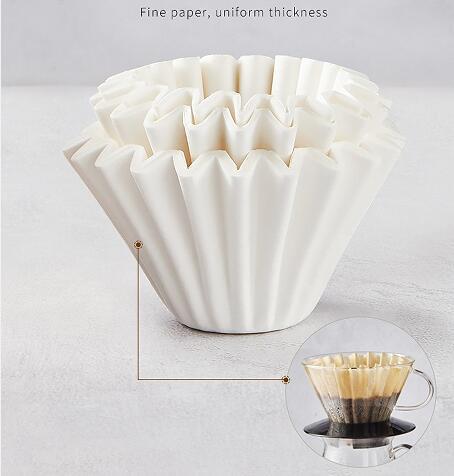 Machine Used Paper Coffee Filter 210*89mm Paper Cup Drip Type Hand Brewed Paper Coffee Filter