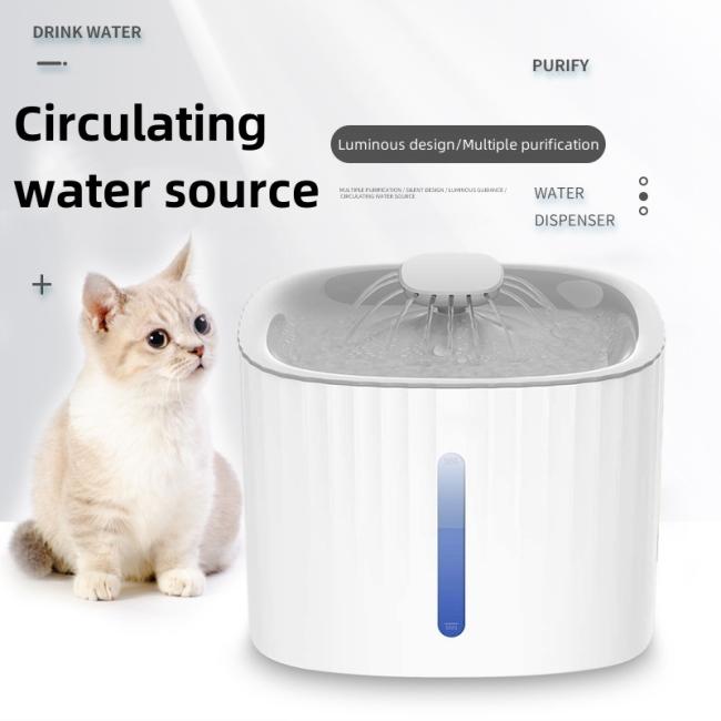 Cat Water Fountain Electric Pet Fountain Anti-Dry Burning 3L Automatic Pet Water Dispenser Filter Fountain