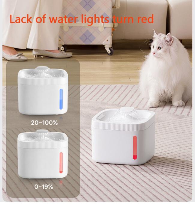 Cat Water Fountain Electric Pet Fountain Anti-Dry Burning 3L Automatic Pet Water Dispenser Filter Fountain