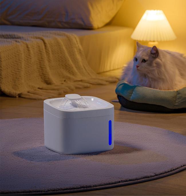 Cat Water Fountain Electric Pet Fountain Anti-Dry Burning 3L Automatic Pet Water Dispenser Filter Fountain