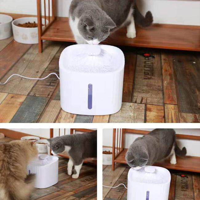 Cat Water Fountain Electric Pet Fountain Anti-Dry Burning 3L Automatic Pet Water Dispenser Filter Fountain
