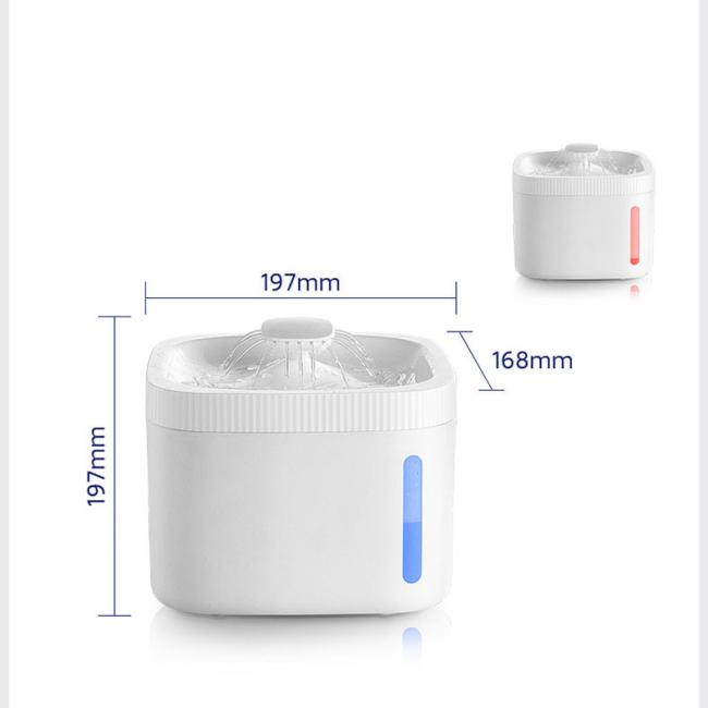 Cat Water Fountain Electric Pet Fountain Anti-Dry Burning 3L Automatic Pet Water Dispenser Filter Fountain
