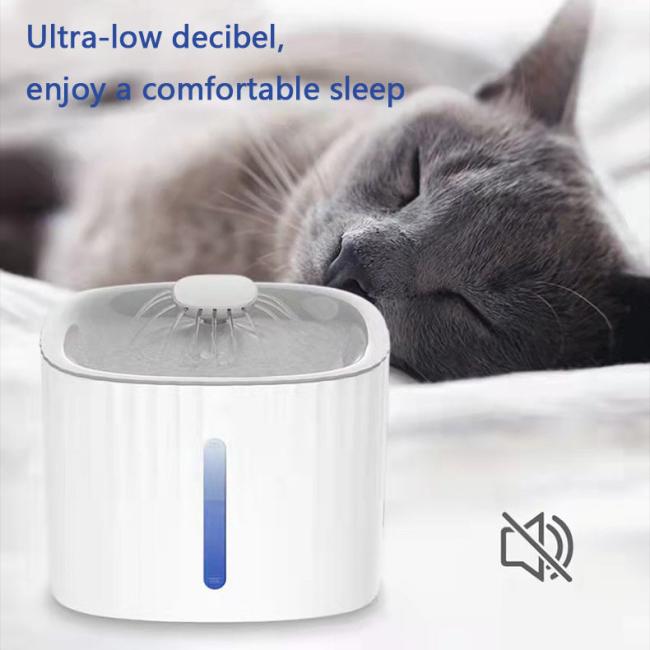 Animal Water Dispenser 102oz/3L Ultra-Quiet Automatic Cat Drinking Fountains Cat Water Fountain with Replacement Filters