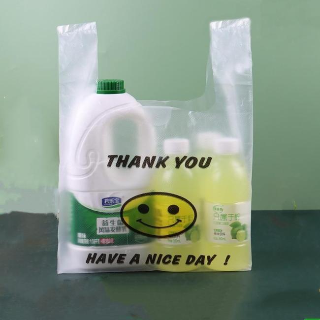 Plastic Bag Wholesale Thank You Shopping Plastic Grocery T-Shirt Bags Plastic Bags with Logos