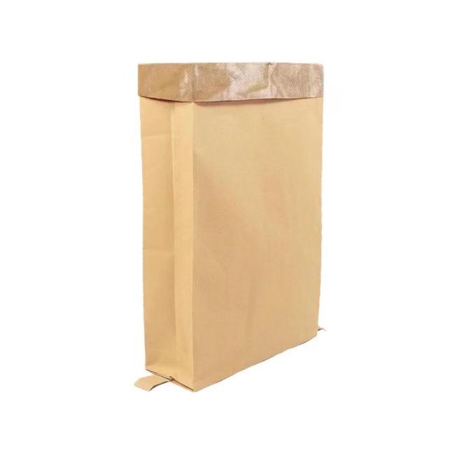 Manufacturer Customized 25kg Inner White Feed Woven Bag Bag Waterproof and Moisture-Proof Kraft Paper Packaging Bag Paper-Plastic Composite Bag