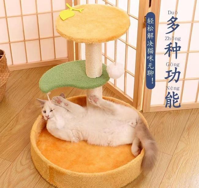 Factory Supply Board Tree Climbing Pet Sisal Flower Catcher Pet Scratcher