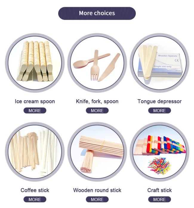 Disposable Birch Wood Ice Cream Stick for Popsicle