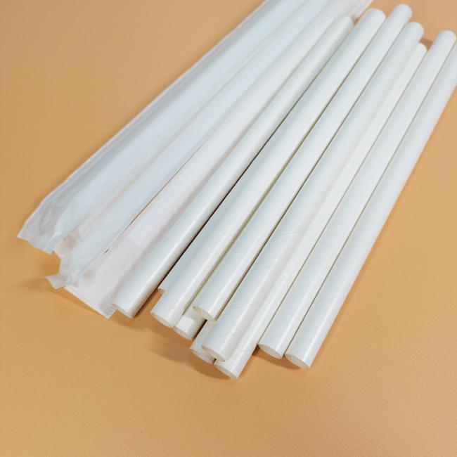 Wholesale Color Disposable Straws Degradable Paper Christmas Straw