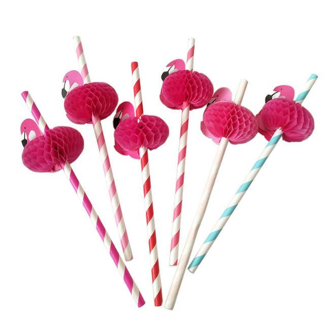 6mm*197mm Colourful Paper Straw Christmas Paper Straw