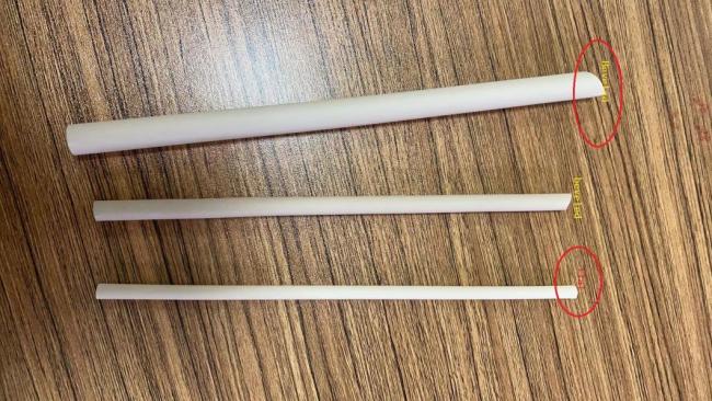 Environmentally Friendly Custom Size and Logo Printing Disposable Bamboo Fiber Straw
