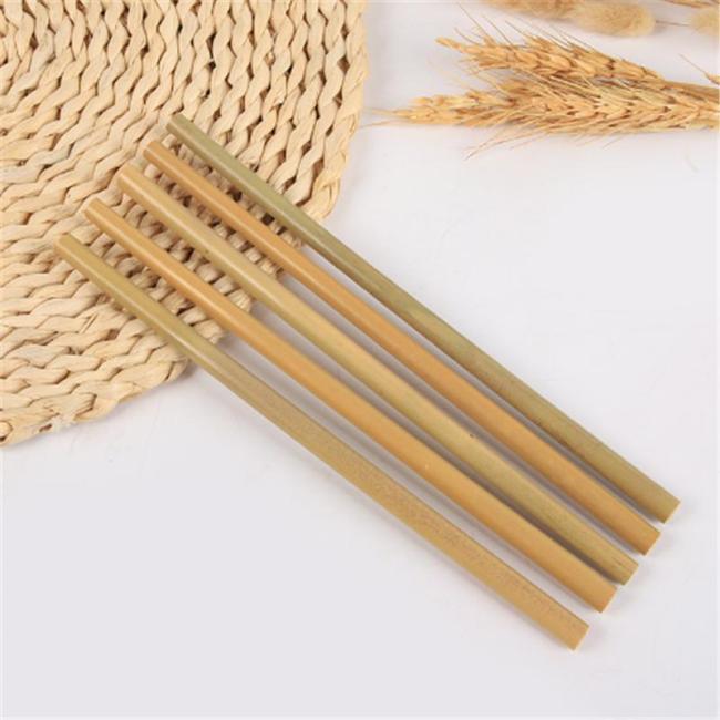 Organic Bamboo Straws, Environmentally Reusable and Biodegradable Wooden Drinking Straws
