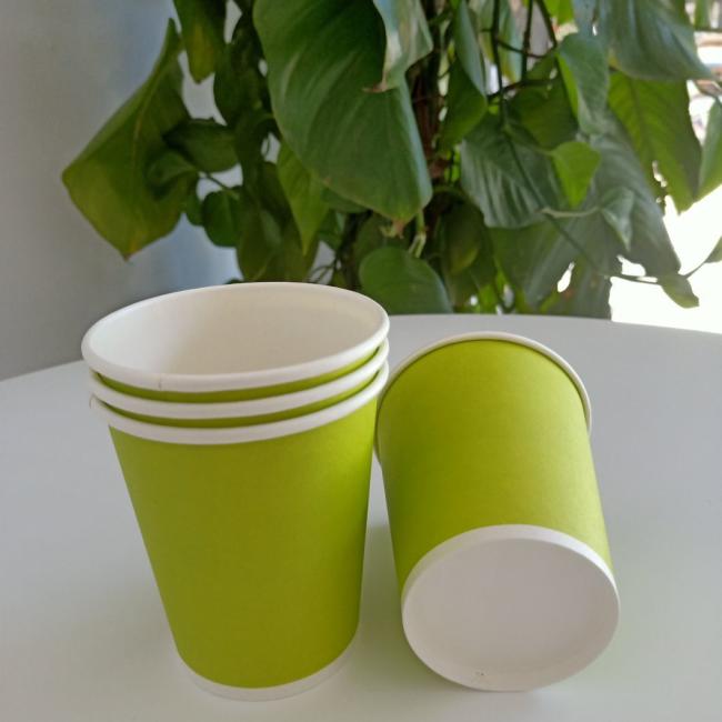 Compostable 8oz Customized Printing Coffee Paper Cup 100% Plastic Free Paper Cup
